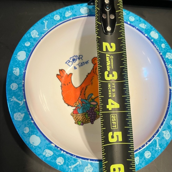 Vintage Bear In The Big Blue House Bowl Bear & Ritter Melamine Ware Disney - Picture 11 of 11